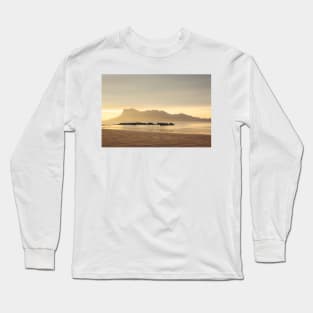 Golden light at beach in Borneo Bako national park Malaysia Long Sleeve T-Shirt